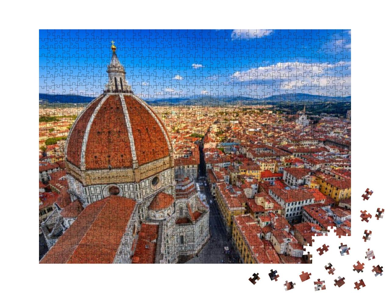 Florence Duomo. Basilica Di Santa Maria Del Fiore Basilic... Jigsaw Puzzle with 1000 pieces