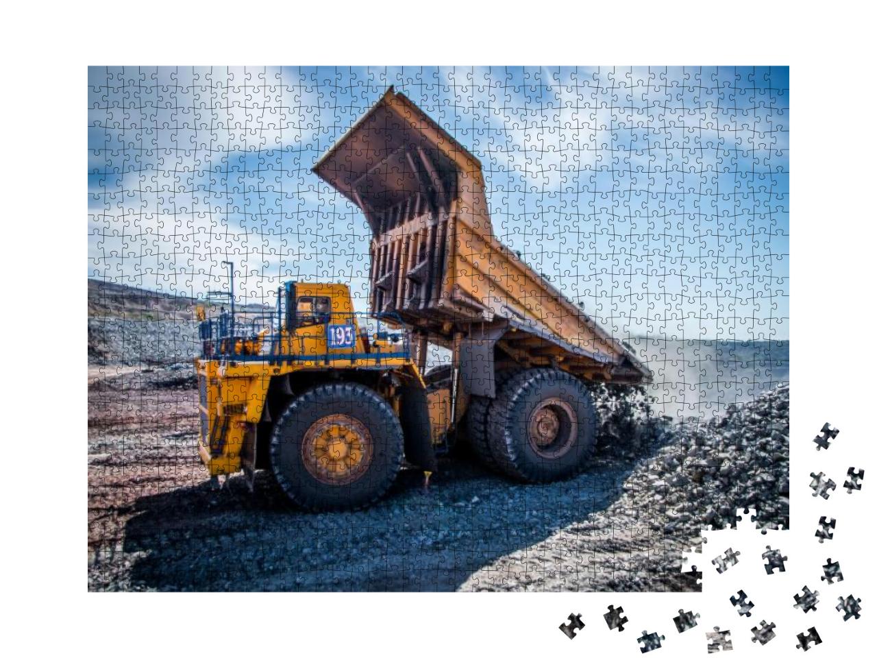 Processes of Extraction of Iron Ore in Mine... Jigsaw Puzzle with 1000 pieces