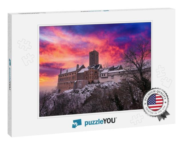 Panoramic View of Wartburg Castle in the Thuringian Fores... Jigsaw Puzzle