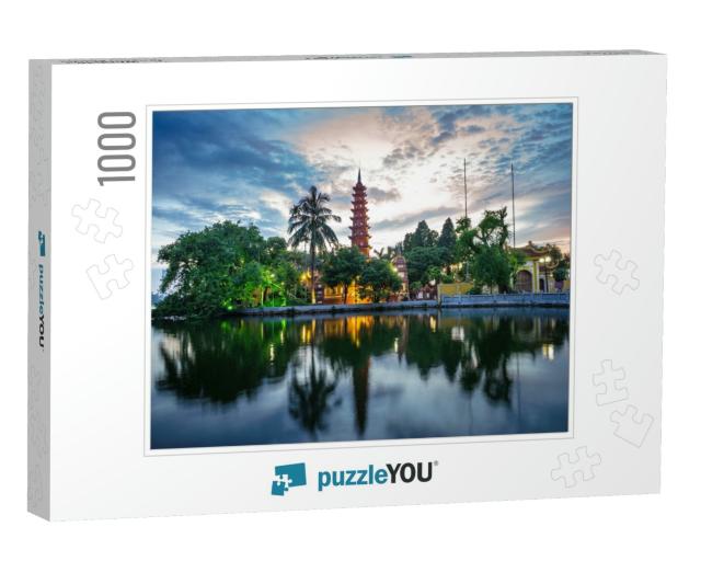 Panorama View of Tran Quoc Pagoda, the Oldest Temple in H... Jigsaw Puzzle with 1000 pieces