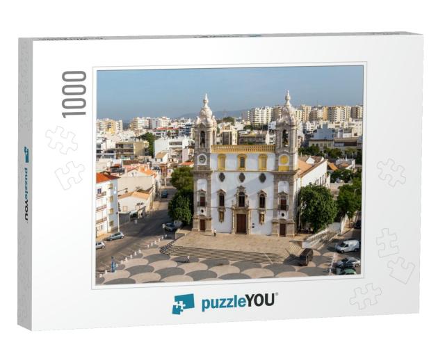 View on Cathedral in Old Town of Faro, Portugal... Jigsaw Puzzle with 1000 pieces