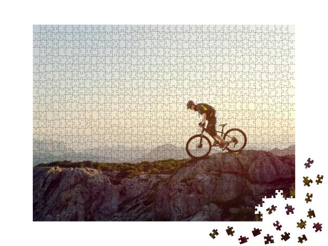 Mountain Biker... Jigsaw Puzzle with 1000 pieces