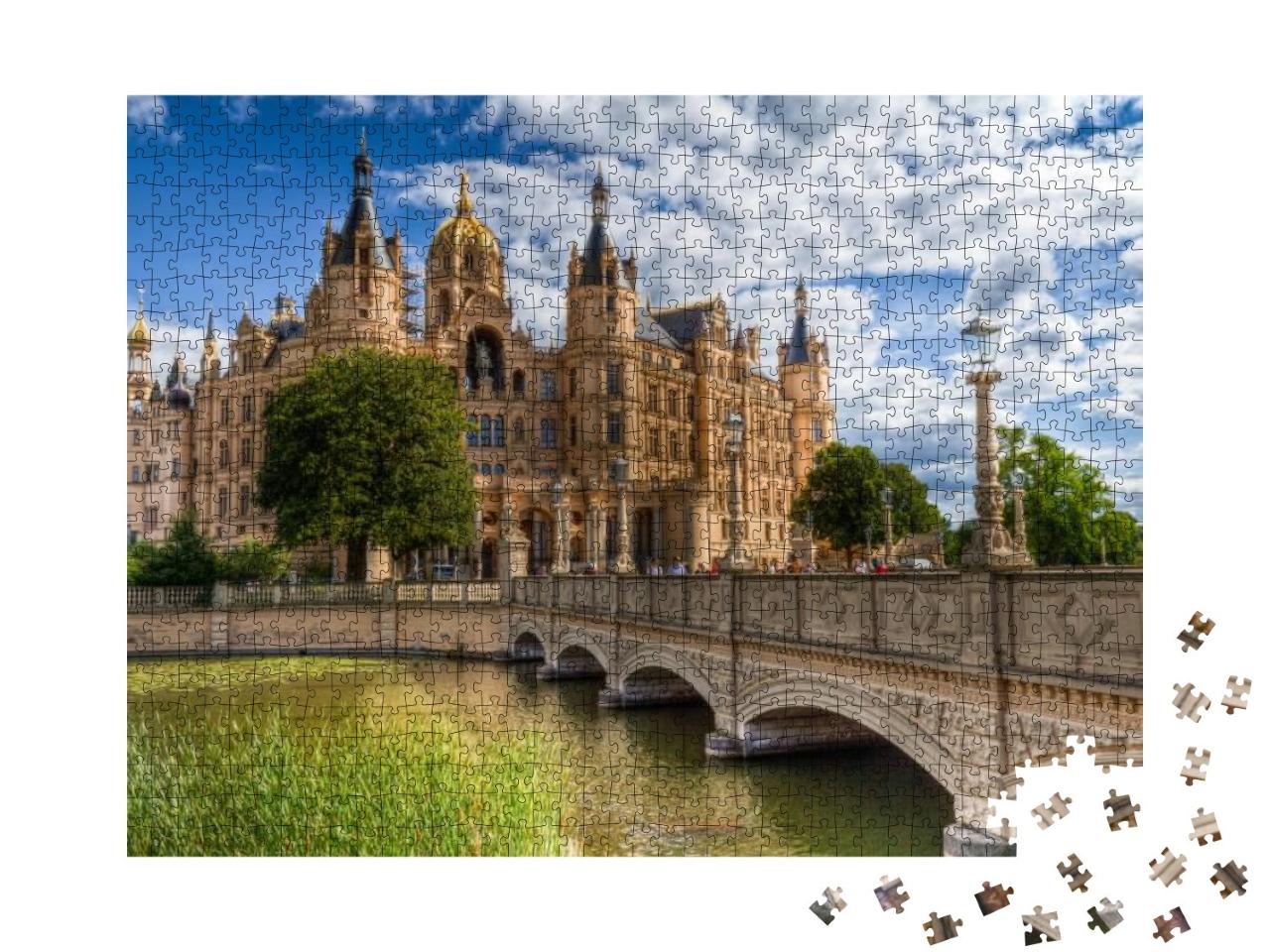 Schloss Von Schwerin - Castle in Schwerin... Jigsaw Puzzle with 1000 pieces