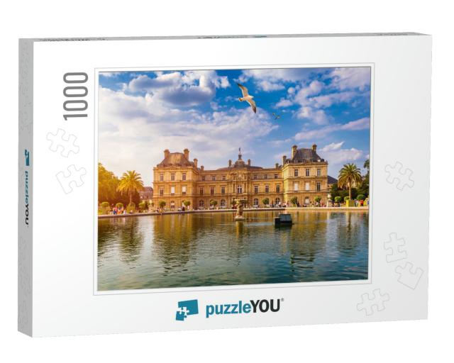 The Luxembourg Palace in the Jardin Du Luxembourg or Luxe... Jigsaw Puzzle with 1000 pieces