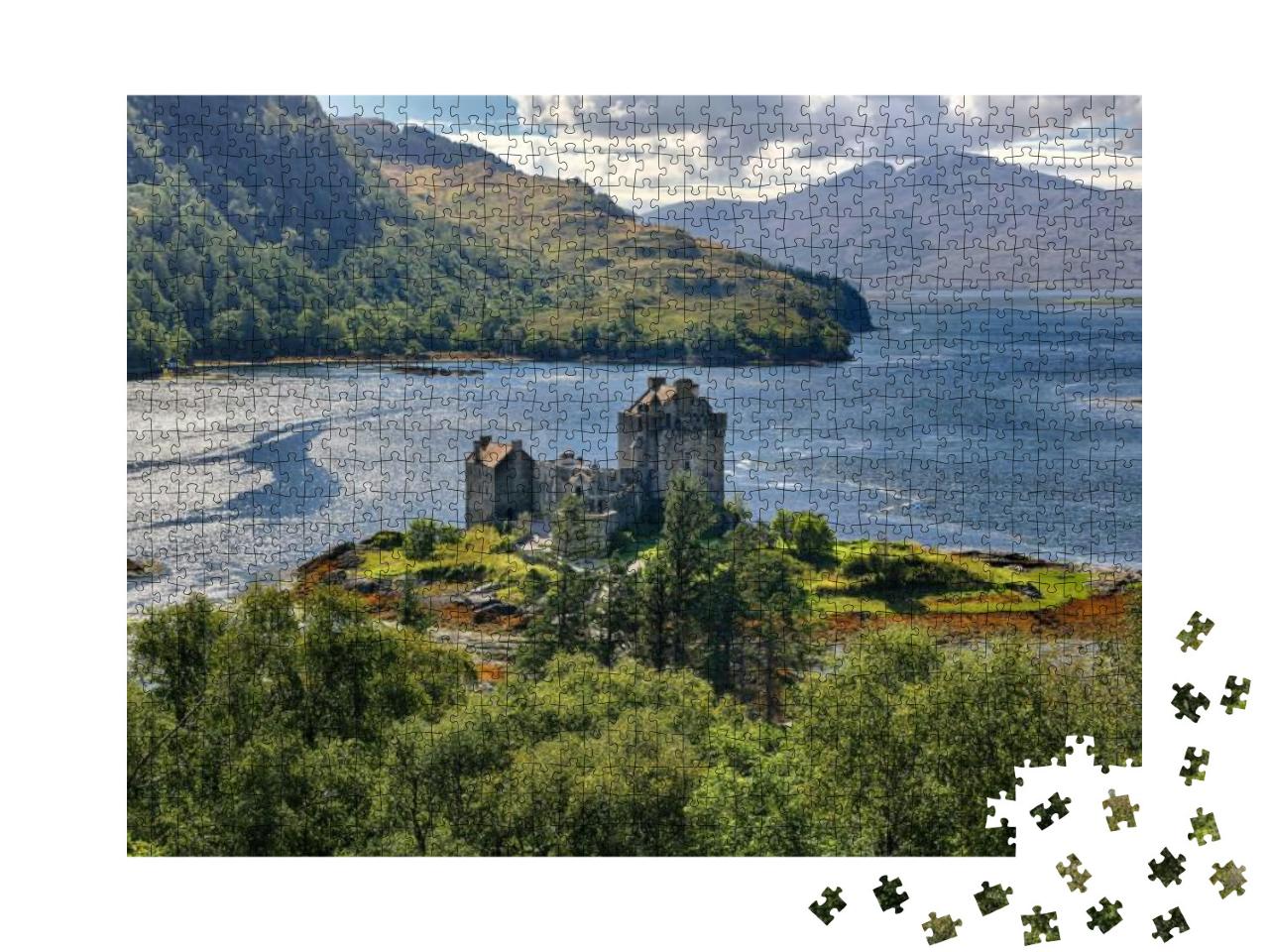 Medieval Fortress Eilean Donan Castle Western Highlands... Jigsaw Puzzle with 1000 pieces