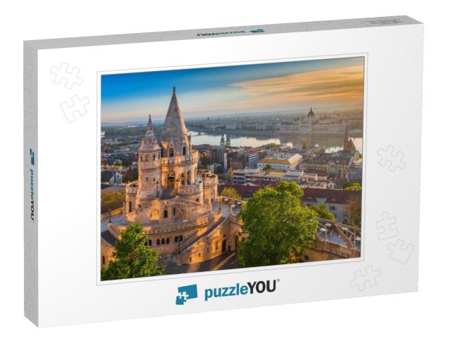 Budapest, Hungary - Beautiful Golden Summer Sunrise with... Jigsaw Puzzle