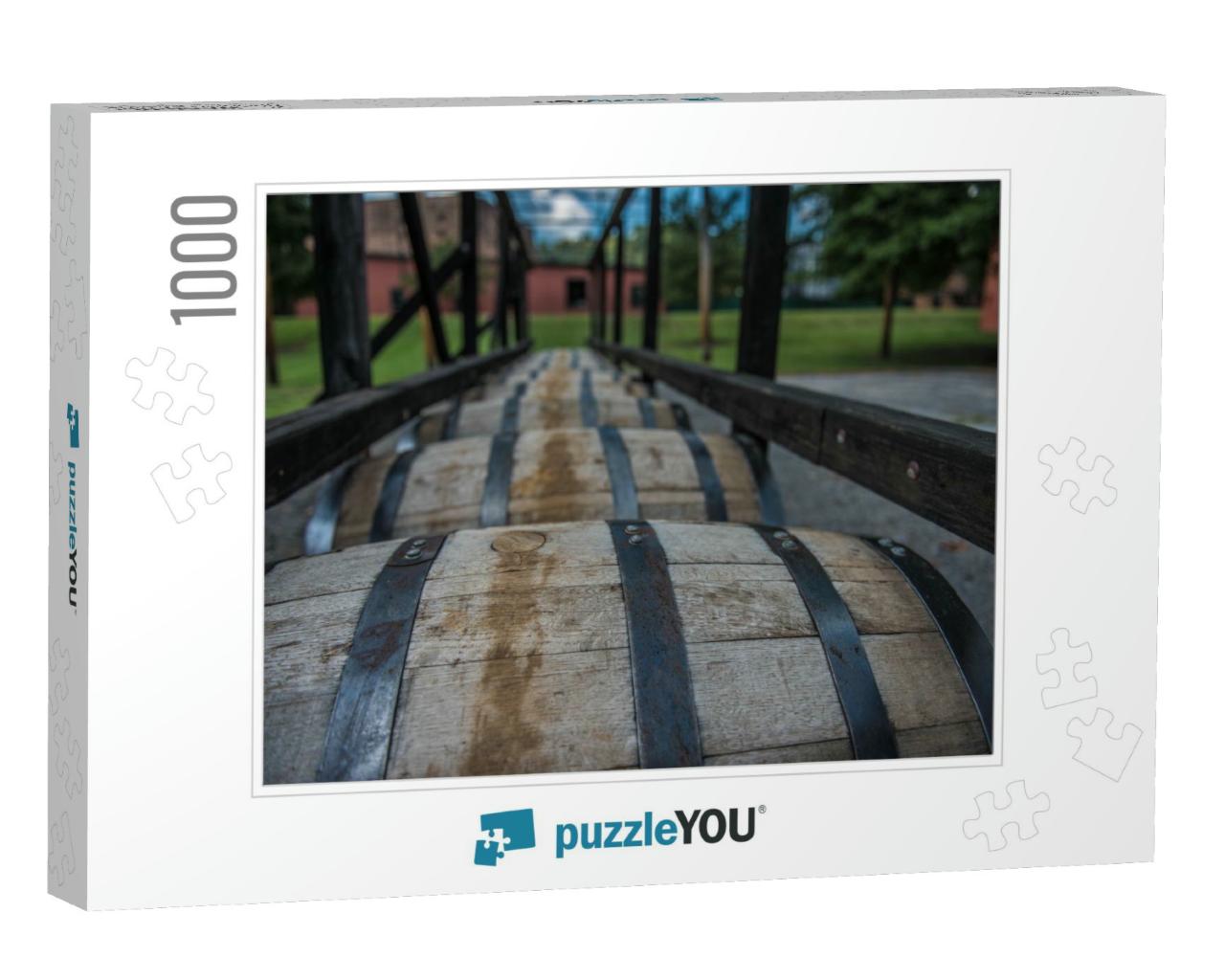 Bourbon Barrels At a Distillery Along the Bourbon Trail i... Jigsaw Puzzle with 1000 pieces