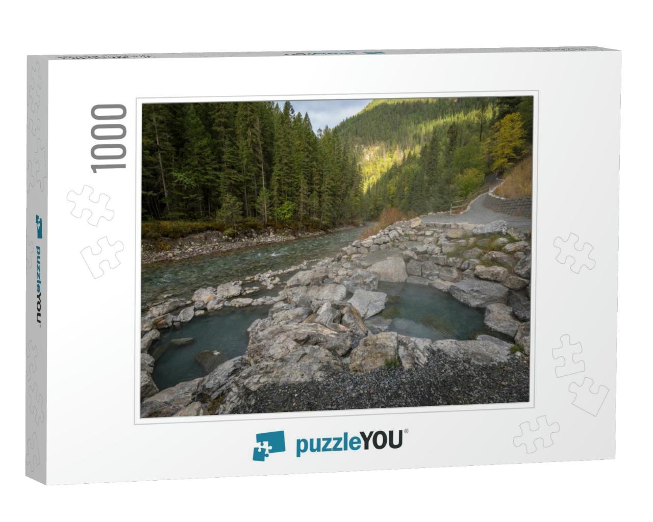 Empty & Inviting Natural Hot Springs Next to Lussier Rive... Jigsaw Puzzle with 1000 pieces