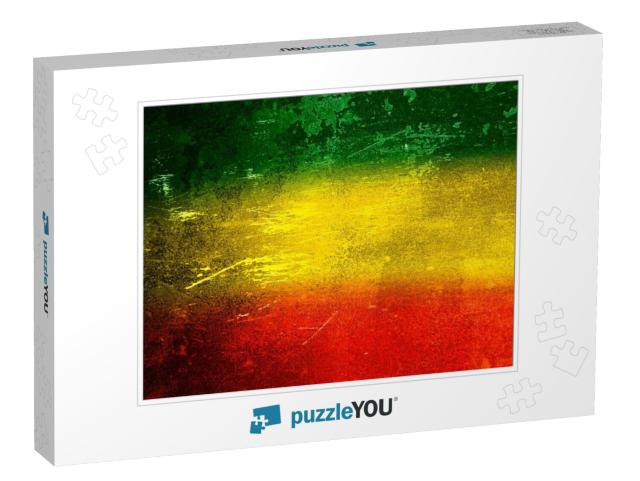 Green, Yellow, Red Texture Background, Reggae Background... Jigsaw Puzzle