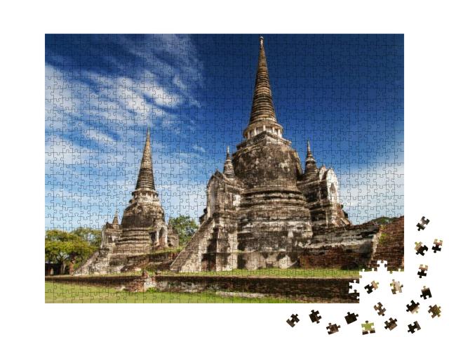 Western & Central Chedis of the Wat Phra Si Sanphet, Ayut... Jigsaw Puzzle with 1000 pieces