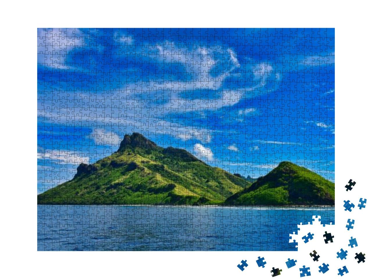 View of Fijis Tropical Islands from a Cruise, Popular as... Jigsaw Puzzle with 1000 pieces