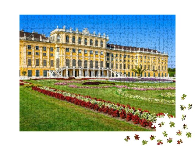 Austria. Schonbrunn Palace in Vienna. Its a Former Imperi... Jigsaw Puzzle with 1000 pieces