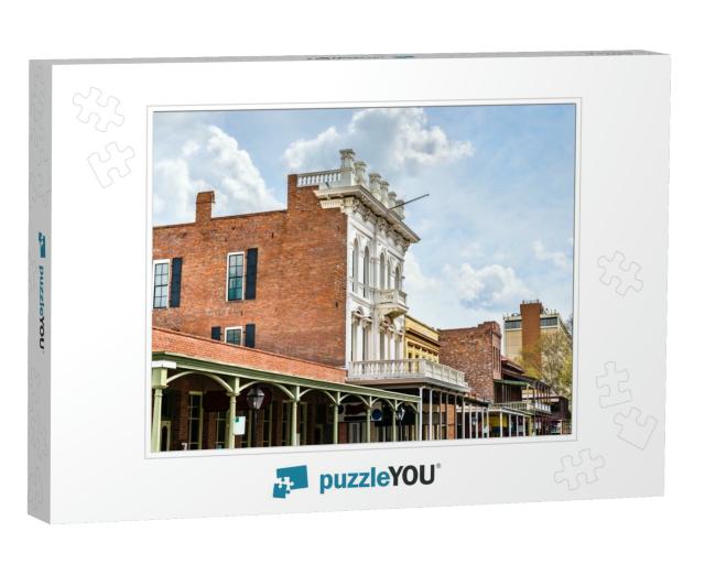 Colonial Architecture in Old Sacramento Historic District... Jigsaw Puzzle