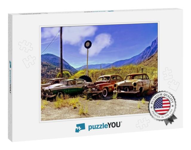 Old Rusty Vintage Cars... Jigsaw Puzzle