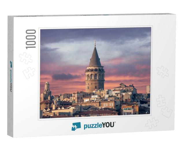 Galata Tower in Istanbul Turkey... Jigsaw Puzzle with 1000 pieces