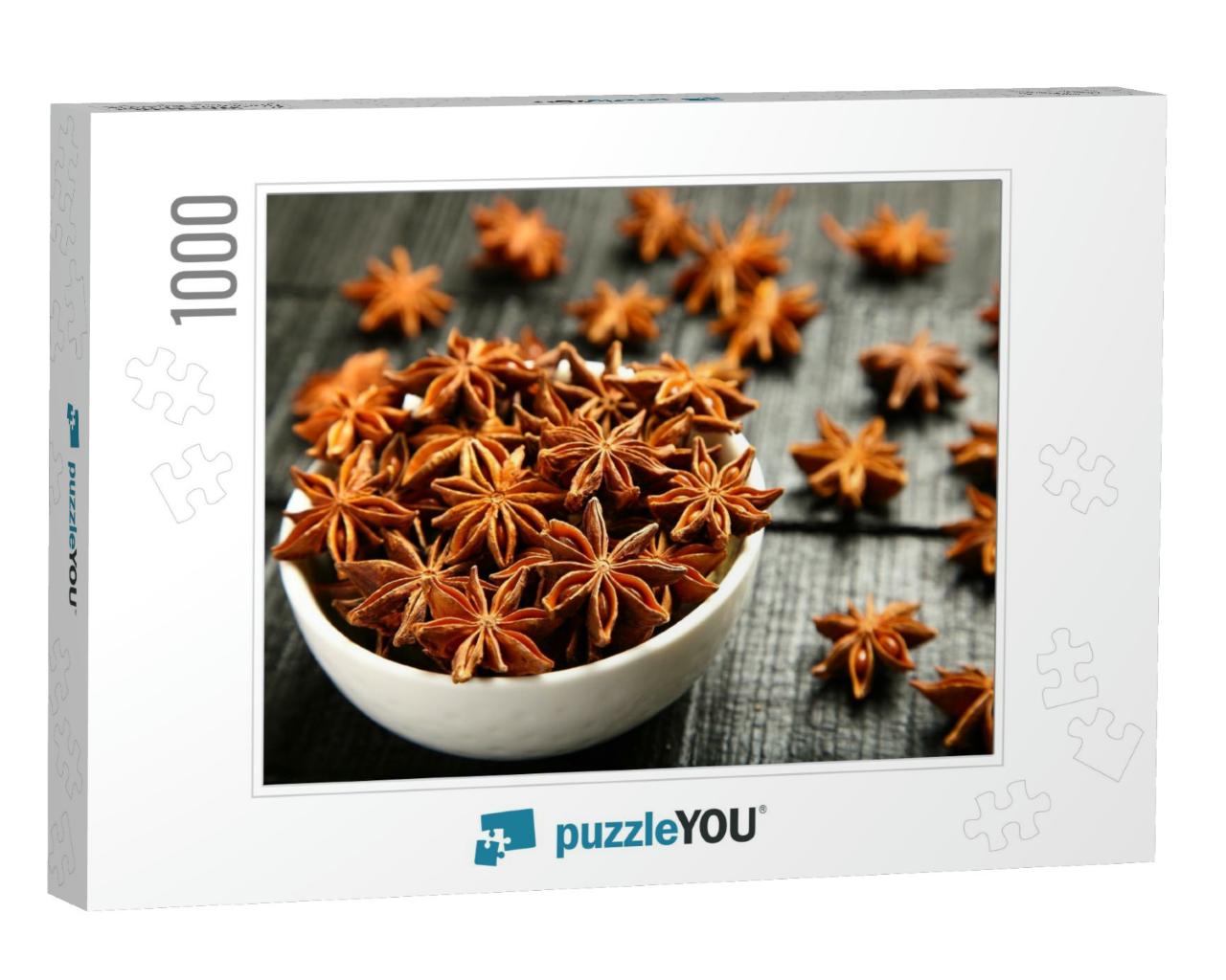 Fresh Organic Star Anise Spice Fruits & Seeds... Jigsaw Puzzle with 1000 pieces