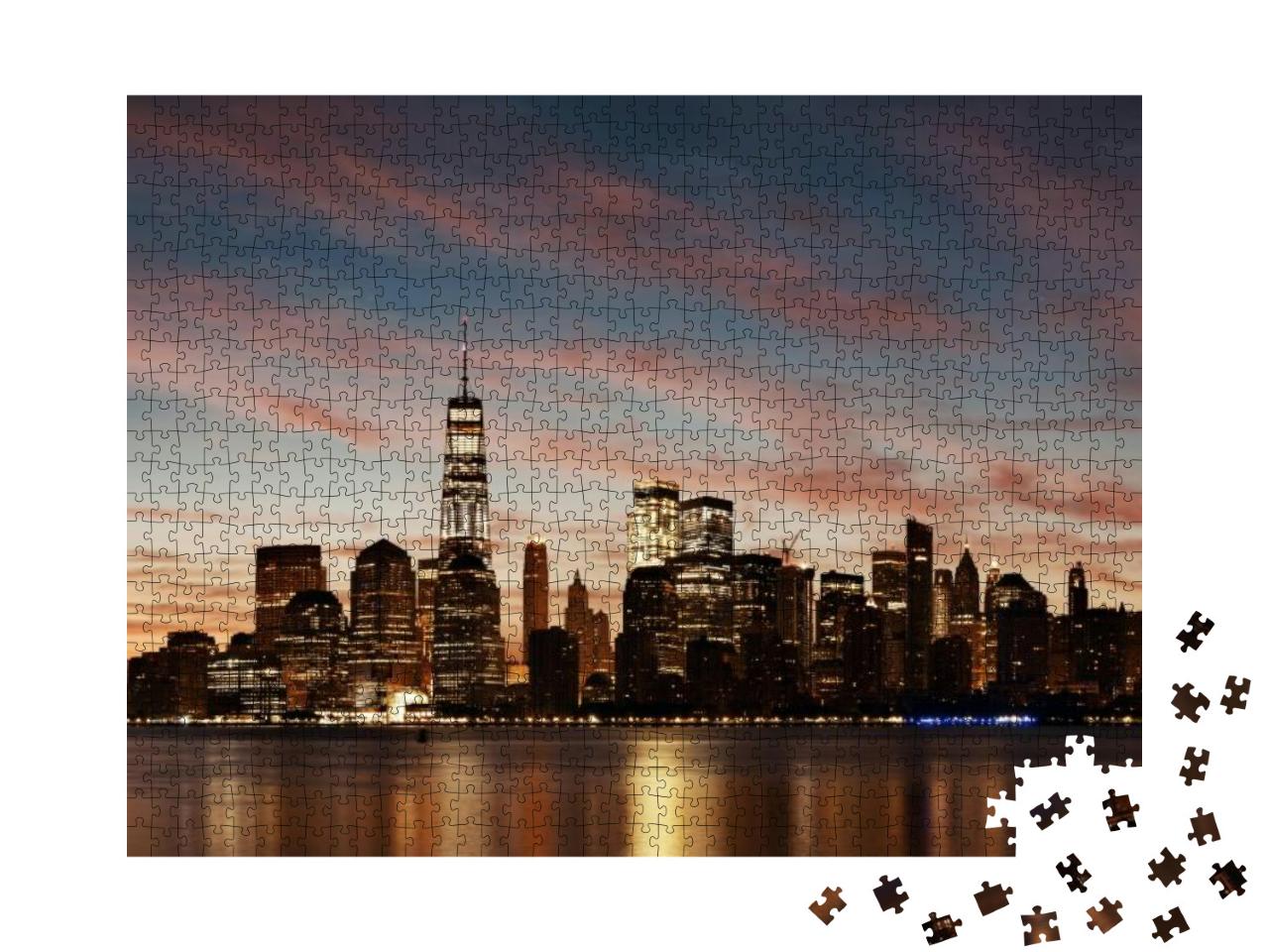 New York City Skyline Urban View with Historical Architec... Jigsaw Puzzle with 1000 pieces