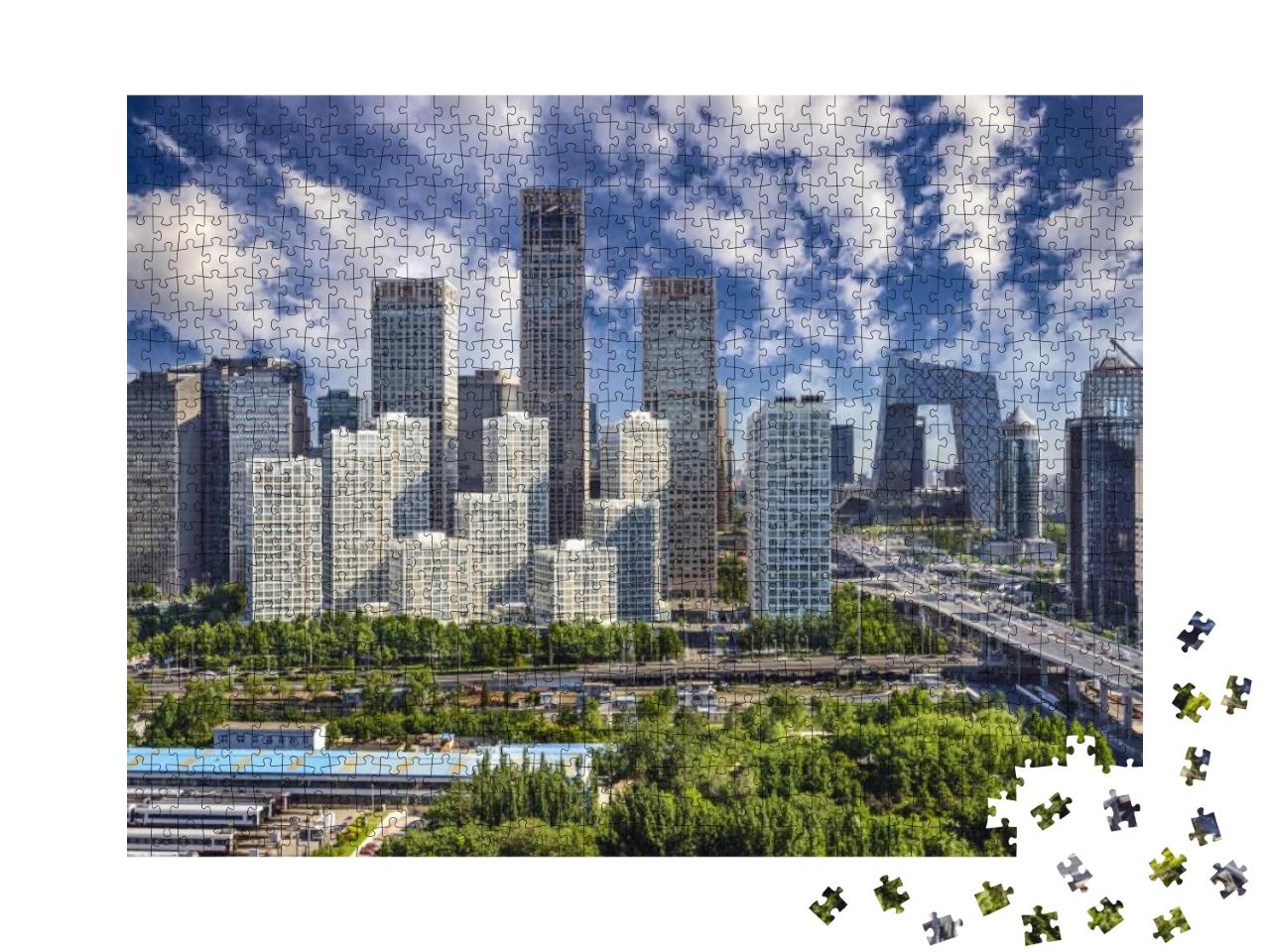 Beijing, China Financial District Cityscape... Jigsaw Puzzle with 1000 pieces
