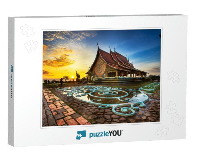Temple in Ubon Ratchathani Thailand... Jigsaw Puzzle