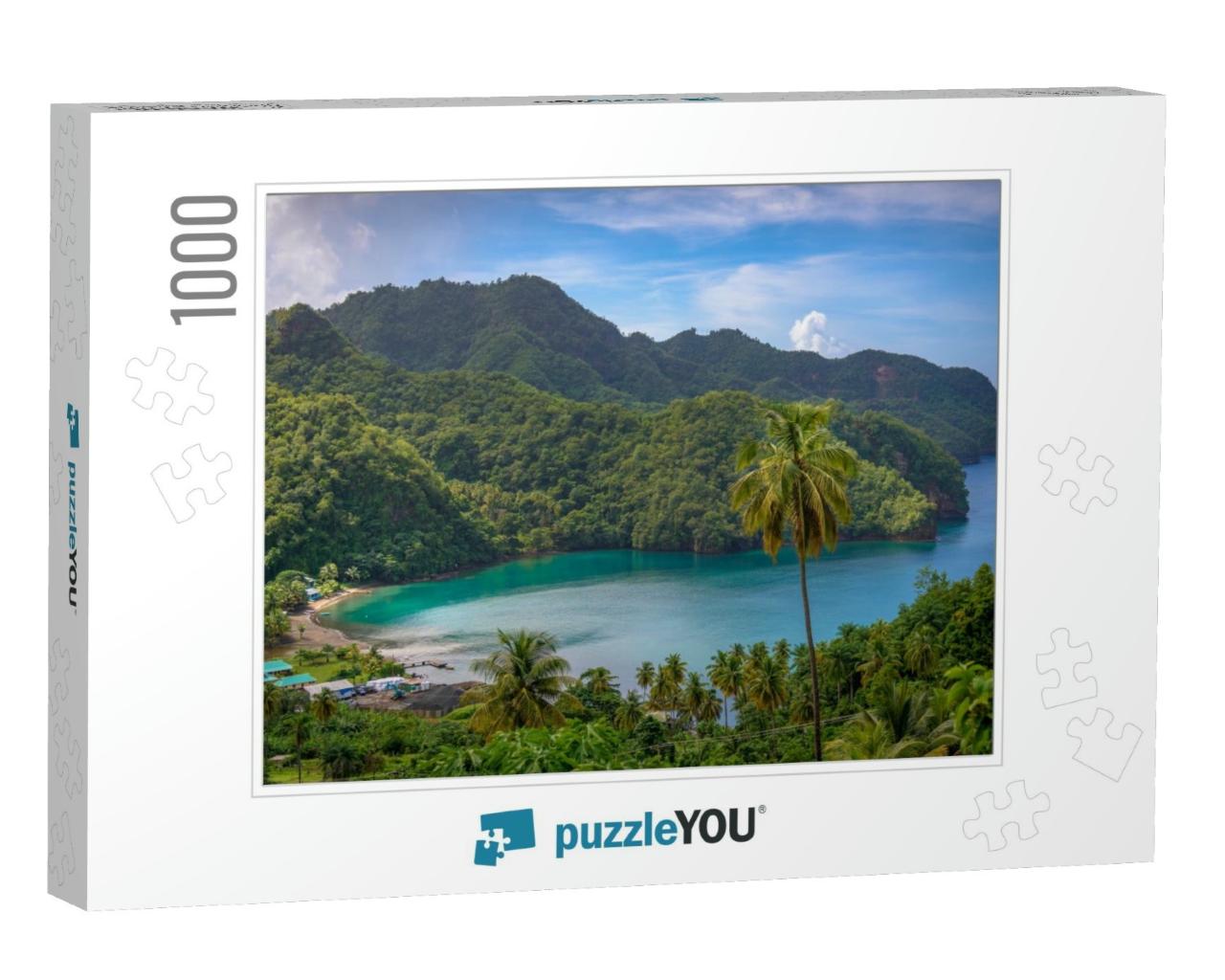 Sea & Palm Trees in Saint Vincent & the Grenadines, Beaut... Jigsaw Puzzle with 1000 pieces