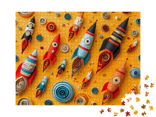 Vivid Rockets Jigsaw Puzzle with 1000 pieces
