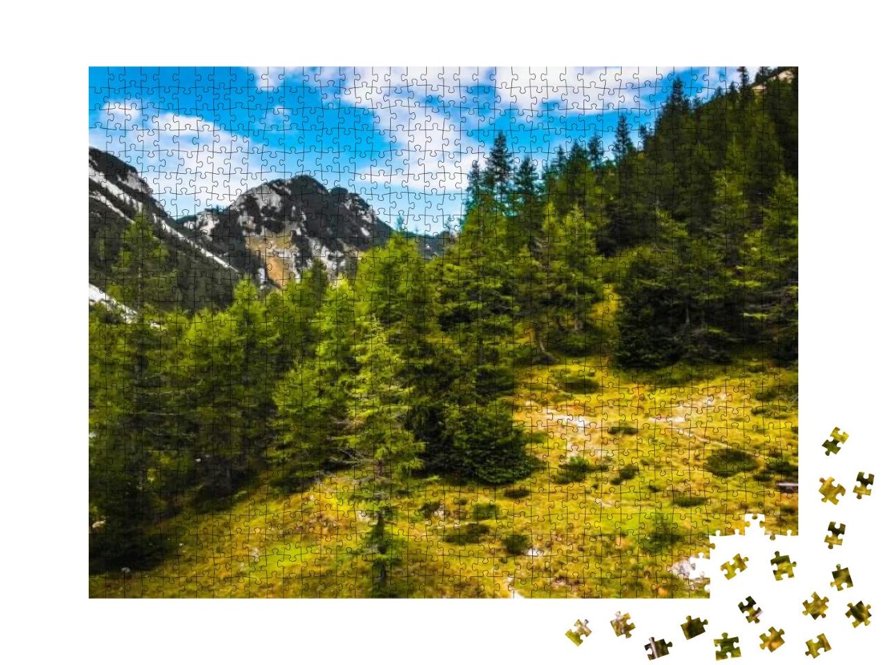 Triglav Mountains in Triglav National Park, Part of Julia... Jigsaw Puzzle with 1000 pieces