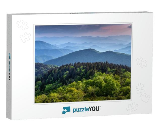 The Ridges of the Great Smokey Mountains Extending Across... Jigsaw Puzzle