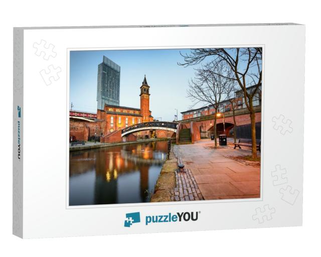 Water Way Canal Area in Manchester, North West England... Jigsaw Puzzle