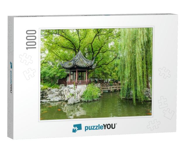 Traditional Chinese Private Garden - Yu Yuan, Shanghai, C... Jigsaw Puzzle with 1000 pieces