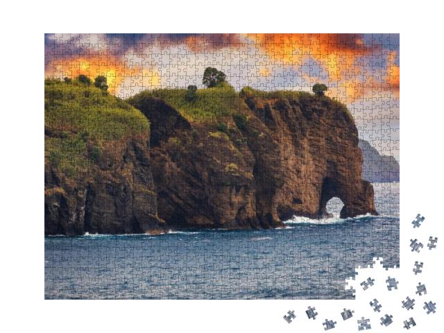 Pedras Negras Viewpoint, Sao Miguel, Azores Islands. Mira... Jigsaw Puzzle with 1000 pieces