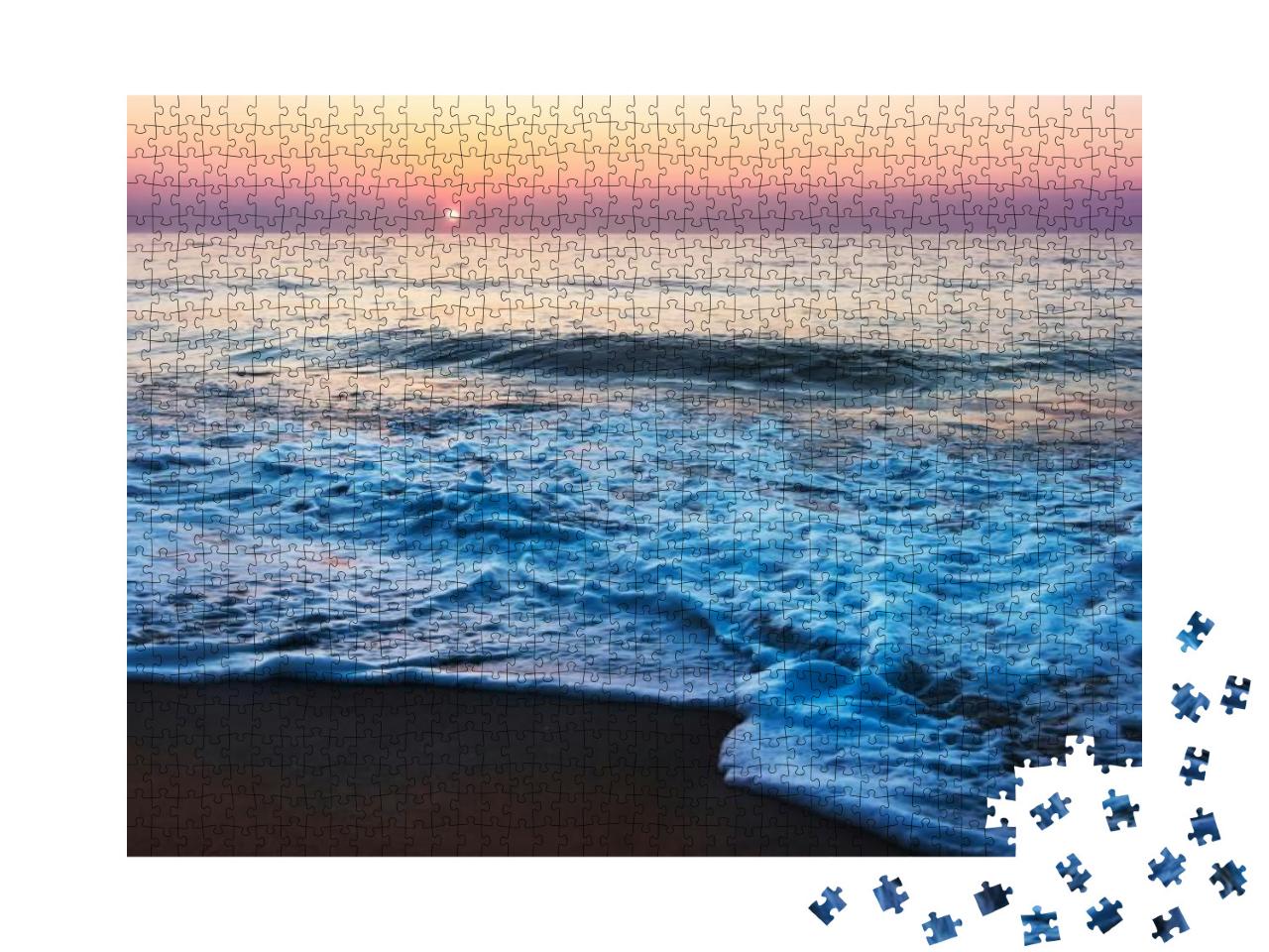 Sherbet Sunrise in Ocean City... Jigsaw Puzzle with 1000 pieces