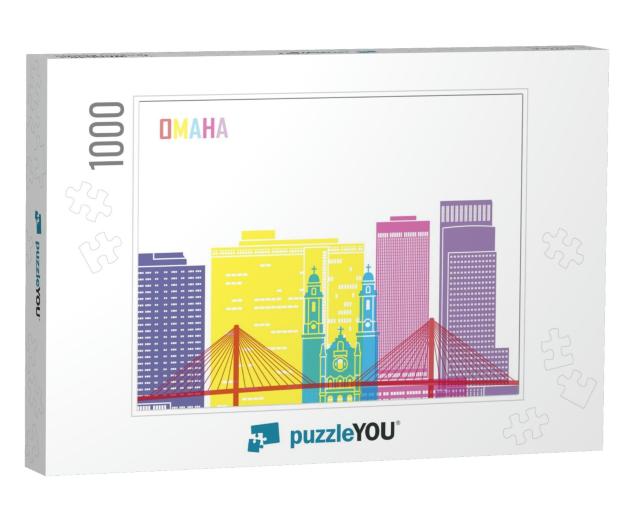 Omaha Skyline in Editable Vector File... Jigsaw Puzzle with 1000 pieces
