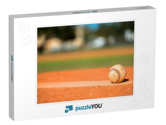 Baseball on Pitchers Mound... Jigsaw Puzzle