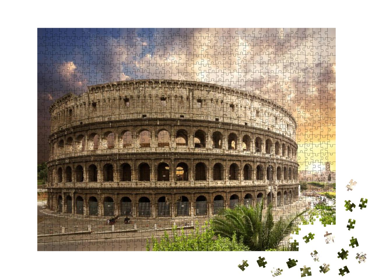 Coliseum. Rome. Italy... Jigsaw Puzzle with 1000 pieces