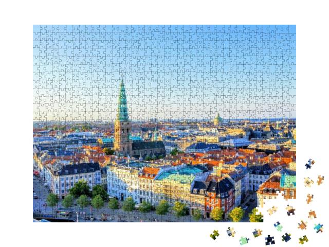 Landscape of Copenhagen, Denmark... Jigsaw Puzzle with 1000 pieces