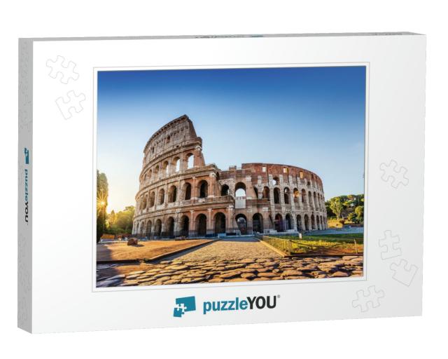 Rome, Italy. the Colosseum or Coliseum At Sunrise... Jigsaw Puzzle