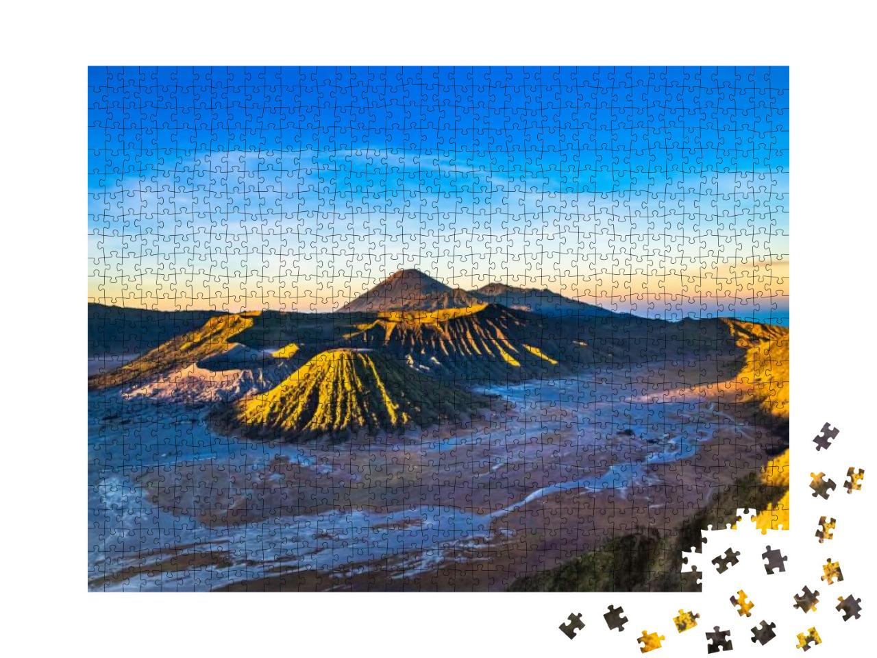 Mount Bromo Volcano, in East Java, Indonesia... Jigsaw Puzzle with 1000 pieces