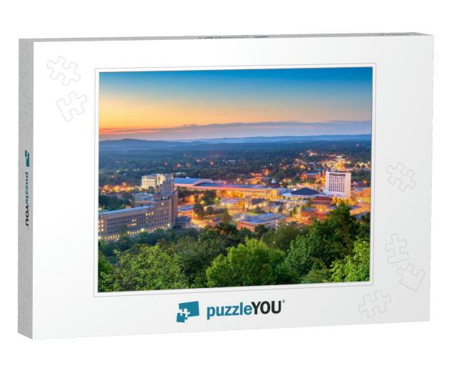 Hot Springs, Arkansas, USA Town Skyline from Above At Dawn... Jigsaw Puzzle