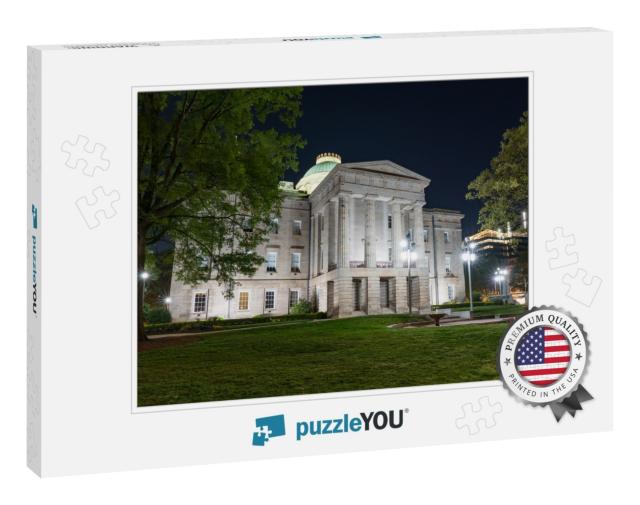 North Carolina Capitol Building in Raleigh At Night... Jigsaw Puzzle