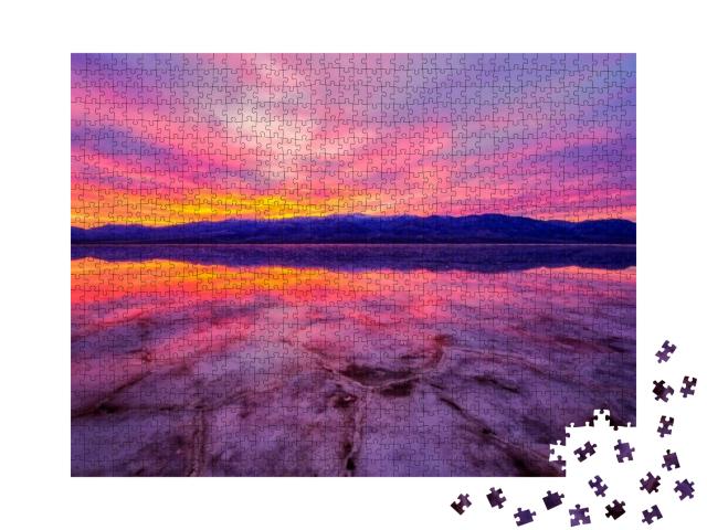 The Lowest Pint in Western Hemisphere, Badwater Basin At... Jigsaw Puzzle with 1000 pieces
