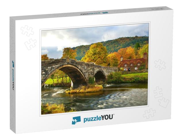 Llanwrst Bridge, Snowdonia, North Wales, Uk... Jigsaw Puzzle