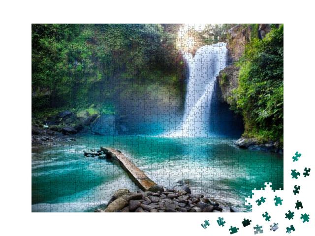 Tegenungan Waterfall It is One of Places of Interest of B... Jigsaw Puzzle with 1000 pieces