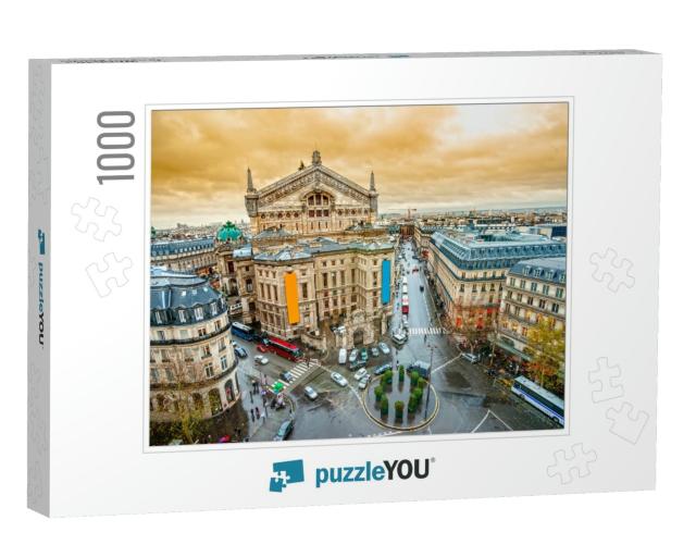 View of Opera Garnier, Paris, France... Jigsaw Puzzle with 1000 pieces