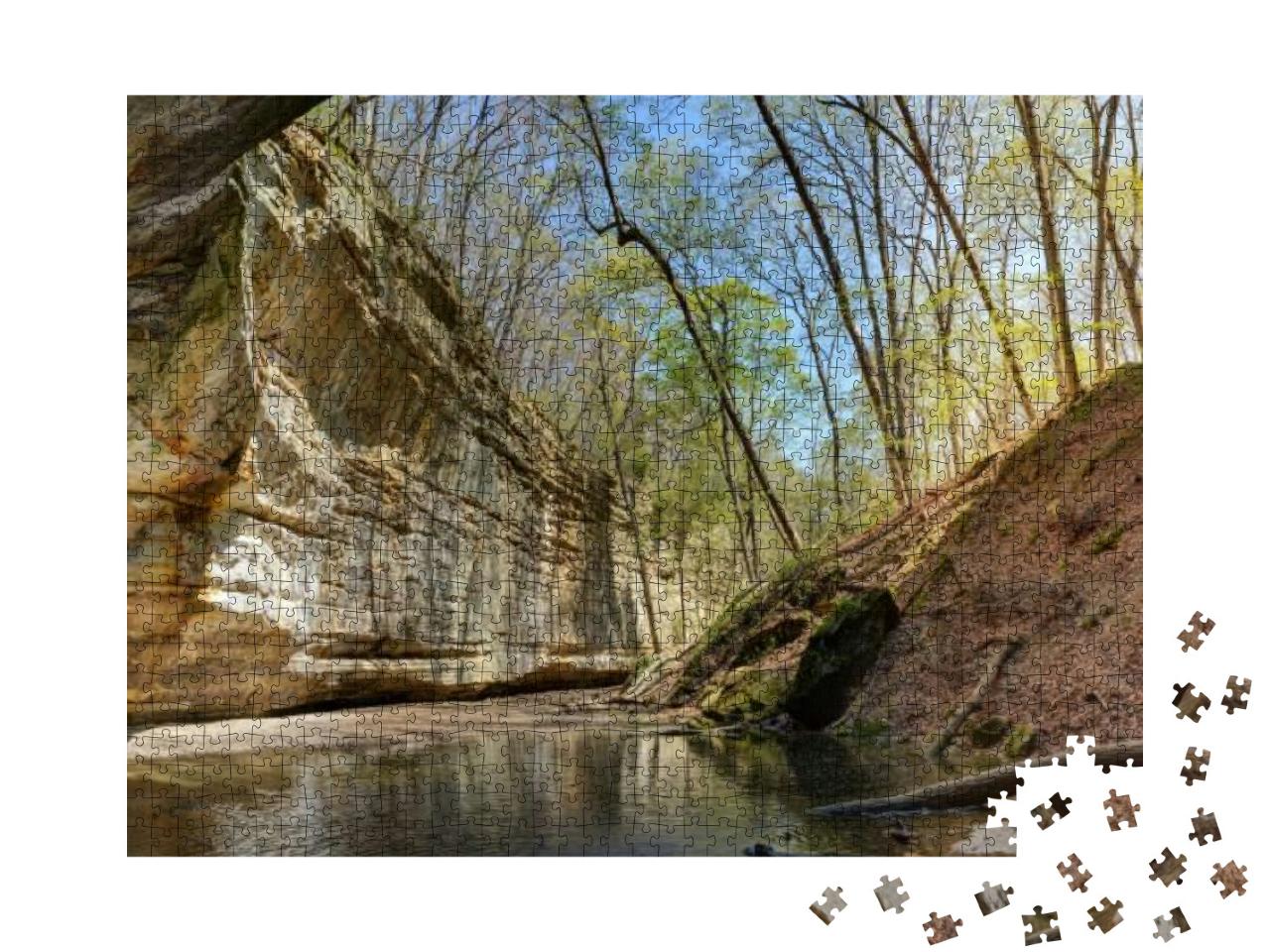 Kaskaskia Canyon Starved Rock State Park Illinois... Jigsaw Puzzle with 1000 pieces