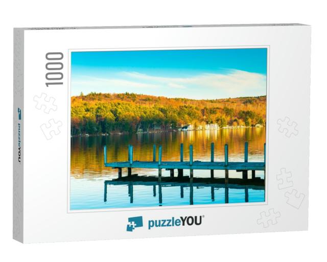 A Pier on a Quite Lake... Jigsaw Puzzle with 1000 pieces