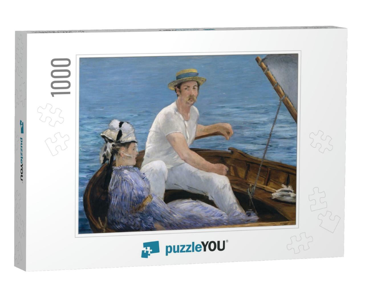 Boating, by Edouard Manet, 1874, French Impressionist Pai... Jigsaw Puzzle with 1000 pieces