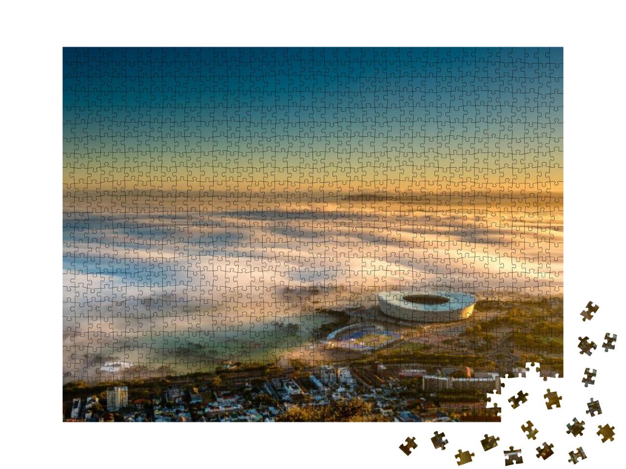 Shortly After Sunrise in Cape Town, the Fog Arrives from... Jigsaw Puzzle with 1000 pieces