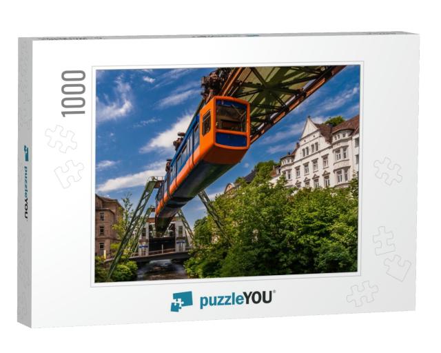 The Schwebahn Floating Tram in Wuppertal... Jigsaw Puzzle with 1000 pieces