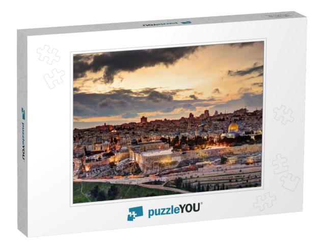 Jerusalem, Israel Old City Skyline... Jigsaw Puzzle