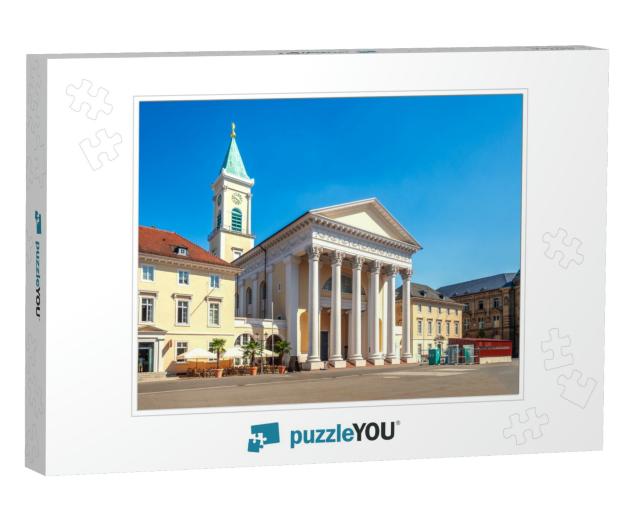 City Church in Karlsruhe, Market Square, in Germany... Jigsaw Puzzle